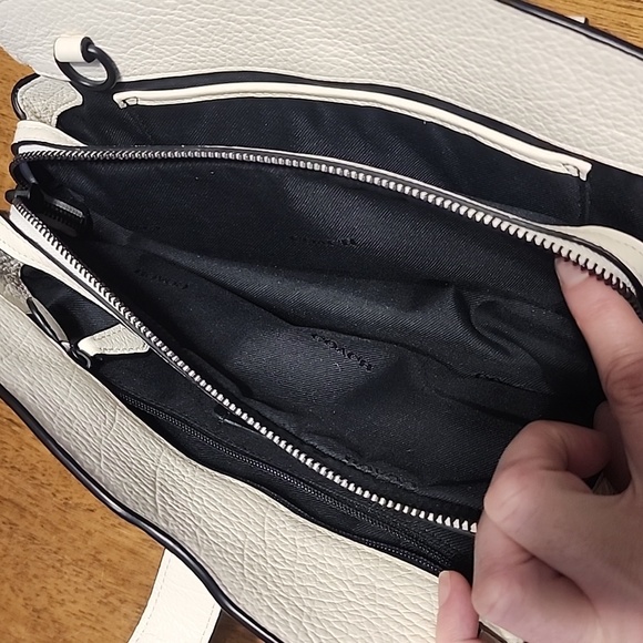 Coach Mercer Satchel 24 Chalk with gunmetal hardware - Picture 15 of 16